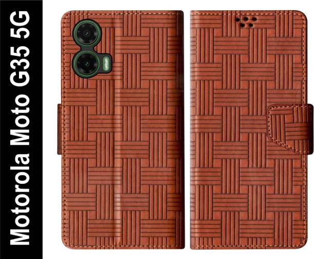 SBMS Flip Cover for Motorola Moto G35 5G Back Cover Case with Magnatic Closure