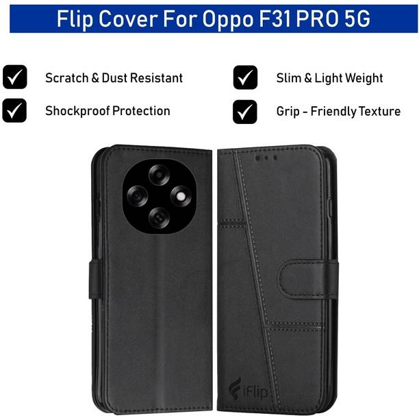 iFlip Flip Cover for F31 PRO 5G, Card Pockets Wallet & Stand
