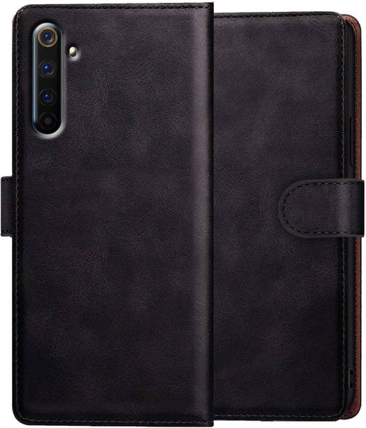Xester Flip Cover for REALME 6 |Vegan PU Leather |Foldable Stand & Pocket |Magnetic Closure