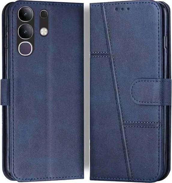 FoneShield Flip Cover for Vivo Y31 Pro 5G / Vivo T4x 5G / iQOO Z10X 5G, |Premium Leather| Built-in Stand| Card Slots