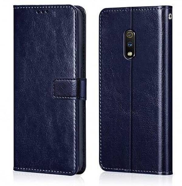 dhaini enterprises Flip Cover for Realme X, Shockproof Wallet Style Magnetic cover, Inside Pockets & Inbuilt Stand