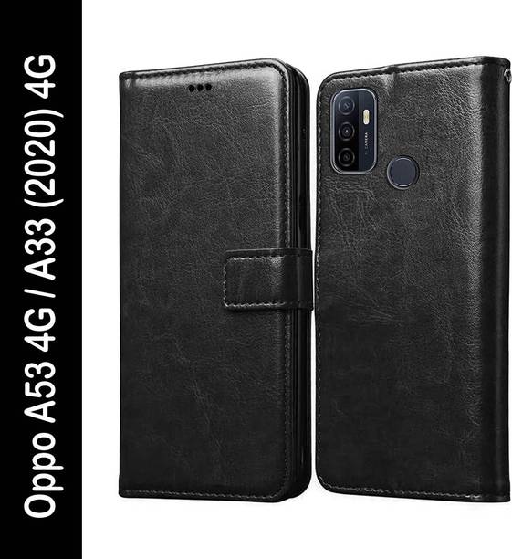 Casotec Flip Cover for Oppo A53, Oppo A33 (2020)