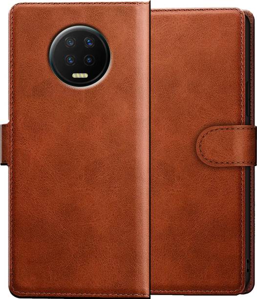 PFOAM Flip Cover for INFINIX NOTE 7 |Vegan PU Leather |Foldable Stand & Pocket |Magnetic Closure