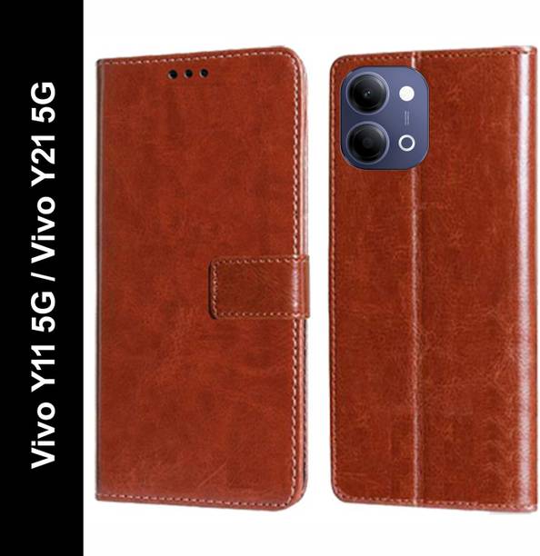 Aarov Flip Cover for Vivo Y11 5G