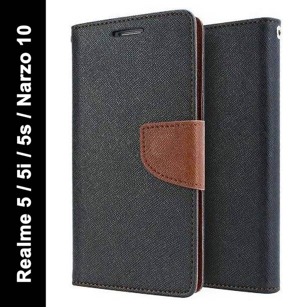 Mfishing Flip Cover for Realme Narzo 10, Realme 5, Realme 5i, Realme 5s
