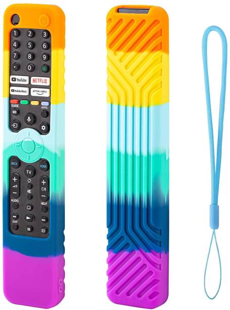 CALDIPREE Front & Back Case for Sony Smart Tv Voice Remote RMF-TX520P A80J X80J X85J X90J X95J Remote Cover