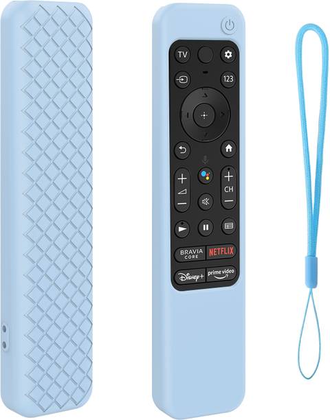 CALDIPREE Front & Back Case for Compatible With Sony Smart Tv 2022 Voice Remote RMF-TX 800U RMF-TX 900U Remote Cover