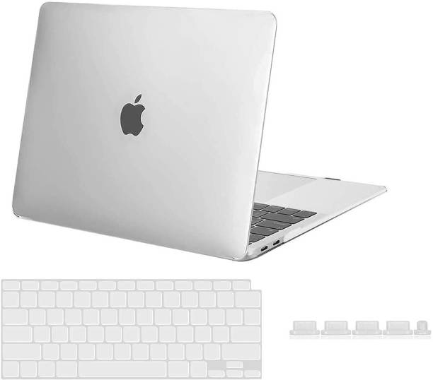 Midkart Front & Back Case for Macbook Air 13 Inch Touch ID Model M1 A2337 / A2179 / A1932 Hard Cover, Keyguard, Dustplugs