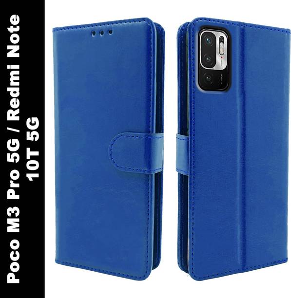 Juberous Flip Cover for Poco M3 Pro 5G, Mi Redmi Note 10T 5G