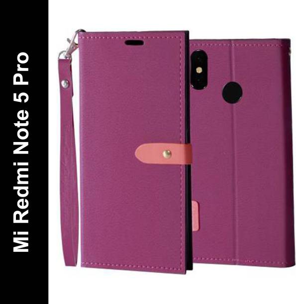 Krofty Flip Cover for Mi Redmi Note 5 Pro