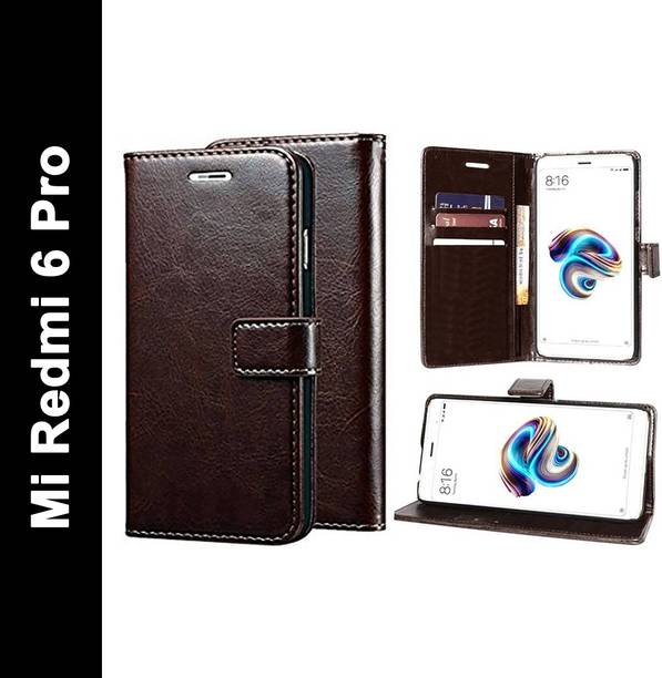 Flocculent Flip Cover for Mi Redmi 6 pro