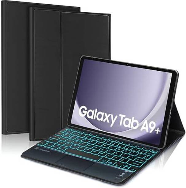 Proelite BacklitTouchPadKeyboardA9PlusBlk Bluetooth Standard Tablet Keyboard Compatible with Desktop, Laptop, Mac