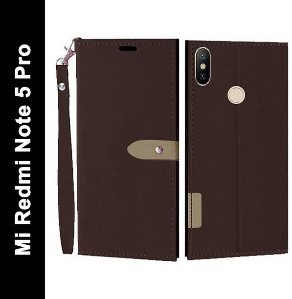 Krofty Flip Cover for Mi Redmi Note 5 Pro