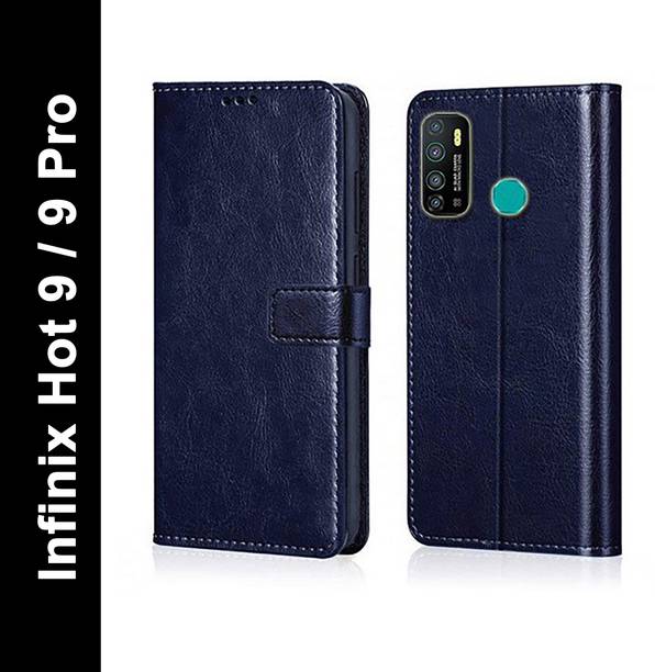 Flocculent Flip Cover for Infinix Hot 9, Infinix Hot 9 Pro