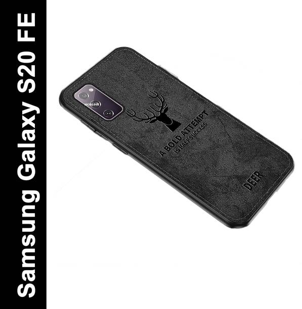 MOBILOVE Back Cover for Samsung Galaxy S20 FE / S20 FE 5G | Deer Pattern Cloth Texture Leather Finish Fabric Case