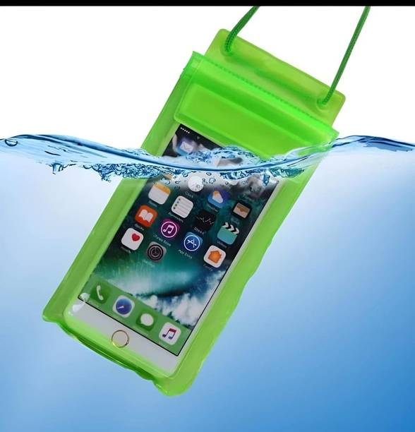 Lukaya Fashion Pouch for Mobile, Nylon Mobile Waterproof Pouch Underwater Cover for All Mobiles up to 6.5 inches