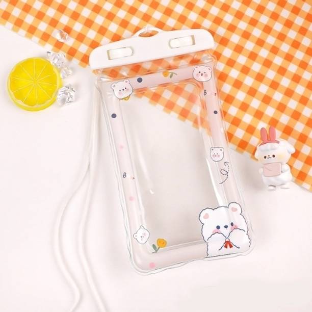 DECRONICS Pouch for Waterproof Mobile Bag With Lanyard Swimming Floating Transparent Phone Pouch