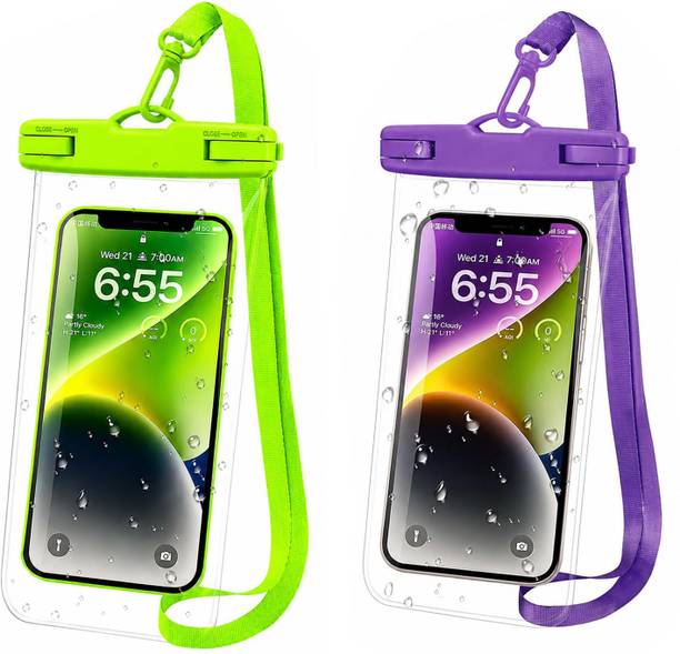 MADHAV Pouch for Waterproof Phone Pouch Bag, Water proof Mobile Cover, Swimming, Boating, Water Sports, Travel