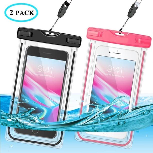 NIRMATSARAY Pouch for 2pcs Waterproof Mobile Pouch Under Water Swimming Bag Case Cover for Rain Protection