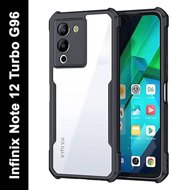 NewStatus Back Cover for infinix Note 12 Turbo G96 (Black, Grip C