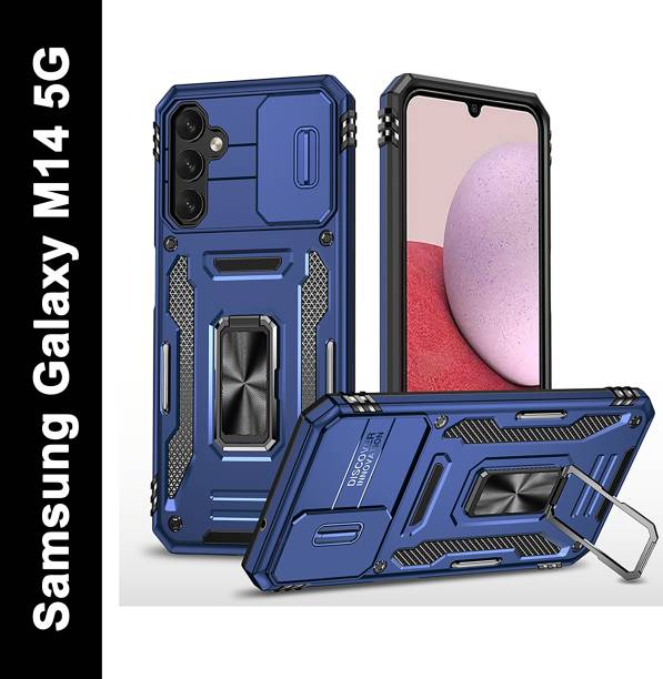 Moshking Back Cover for Samsung Galaxy M14 5G Slide Camera Case | Heavy Military Grade 360° Protection Phone Case