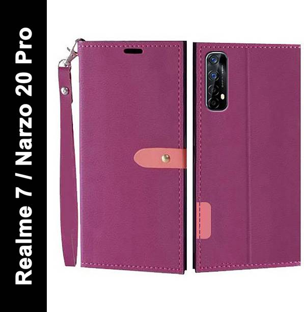 Krofty Flip Cover for Realme Narzo 20 Pro, Realme 7