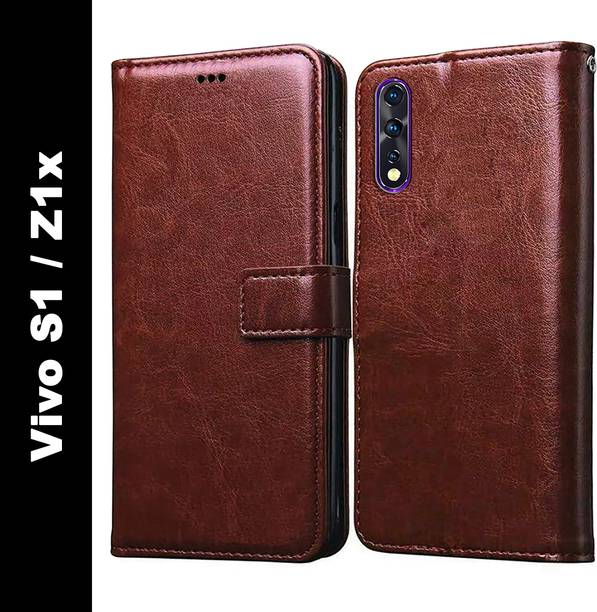 Casotec Flip Cover for Vivo S1, Vivo Z1x