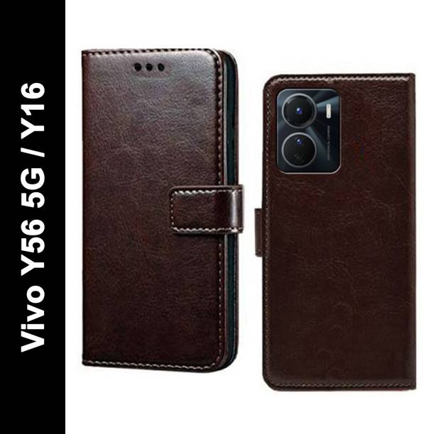 Wynhard Flip Cover for Vivo Y16, Vivo Y56 5G