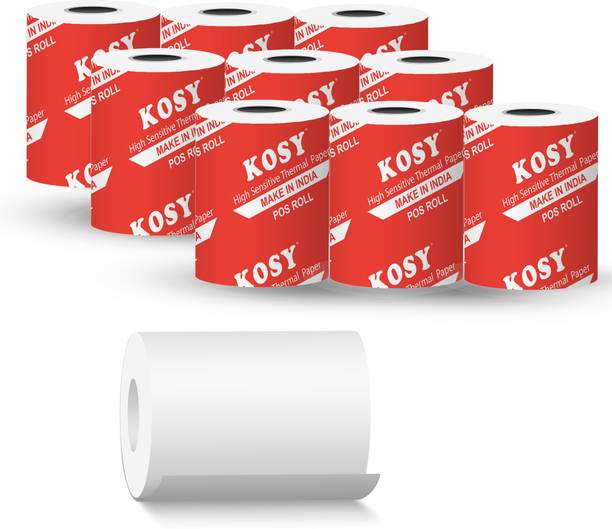 KOSY POS Thermal Paper Roll Pack of 9 Swipe Machine Receipt Paper Thermal Cash Register Paper