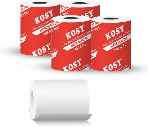 KOSY POS Thermal Paper Roll Pack of 4 Swipe Machine Receipt Paper Thermal Cash Register Paper