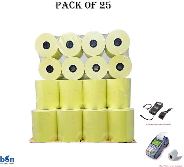 BSN 3 inch-30m Yellow Printer Rolls Thermal Cash Register Paper
