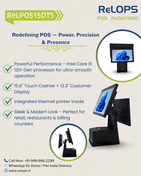 RELOPS ReLPOS15DT5 Table Top Cash Register