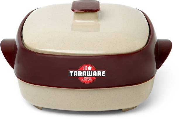 Tara Ware Inner Steel Casserole 1500 ml ideal for Roti & Chapati Cook and Serve (Brown) Serve Casserole