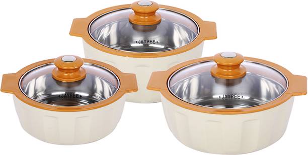 JAYPEE Glamerole Set Pack of 3 Thermoware Casserole Set