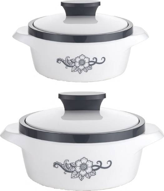 NARIYA NEW CASSEROLE SET COMES WITH 2 DIFFERENT CAPACITY FOR EVERYDAY USE AT HOME Pack of 2 Thermoware Casserole Set
