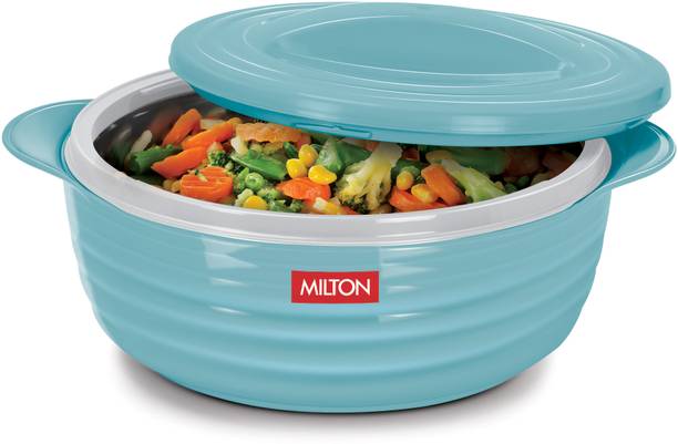 MILTON Aspire 1500 Inner Stainless Steel Casserole, 1180 ml, Blue Serve Casserole