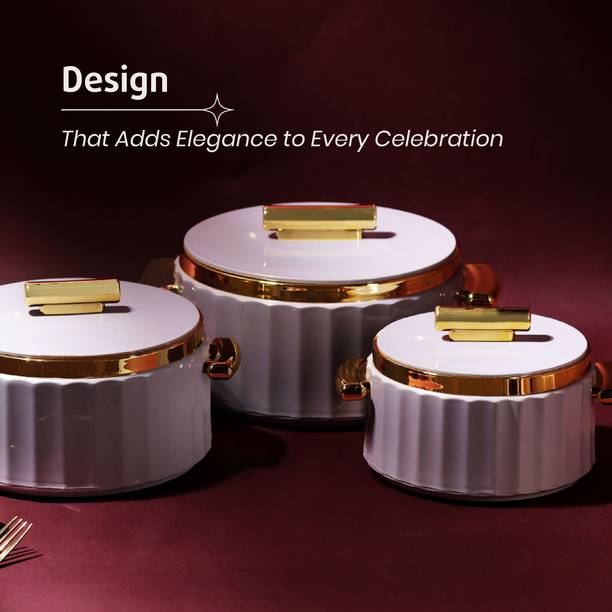 Selvel SELVEL Camry Casserole Set Pack of 3 Thermoware Casserole Set