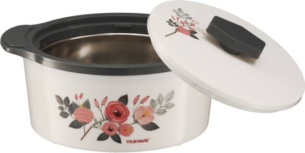 Trueware Floraa Inner Steel Outer Plastic 1500 ML Casserole Thermoware Casserole