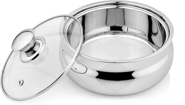 Zaib High grade Stainless Steel & Serving bowl 1200ml |Hotpot| Thermoware Casserole Serve Casserole Set