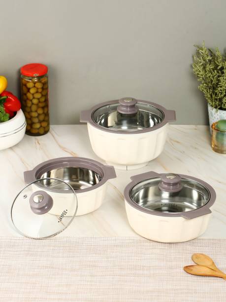 JAYPEE Glamerole Set Pack of 3 Thermoware Casserole Set