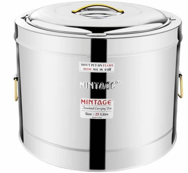 Mintage Stainless Steel Hot Pot | Serving Pot for Better Serve 5 Liters Thermoware Casserole