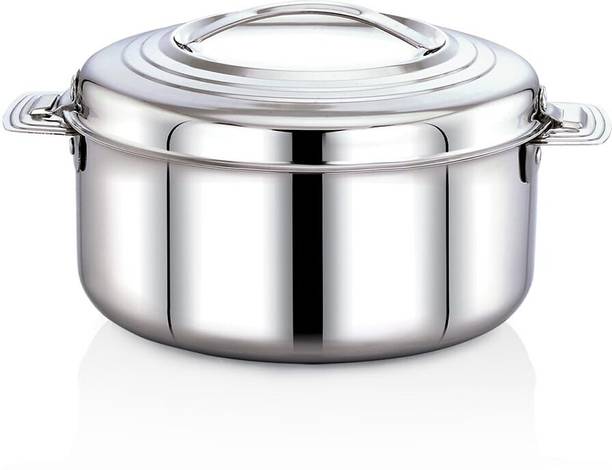 MITHALI StainlessSteel Casserole, Double Walled Cook and Serve Casserole Serve Casserole