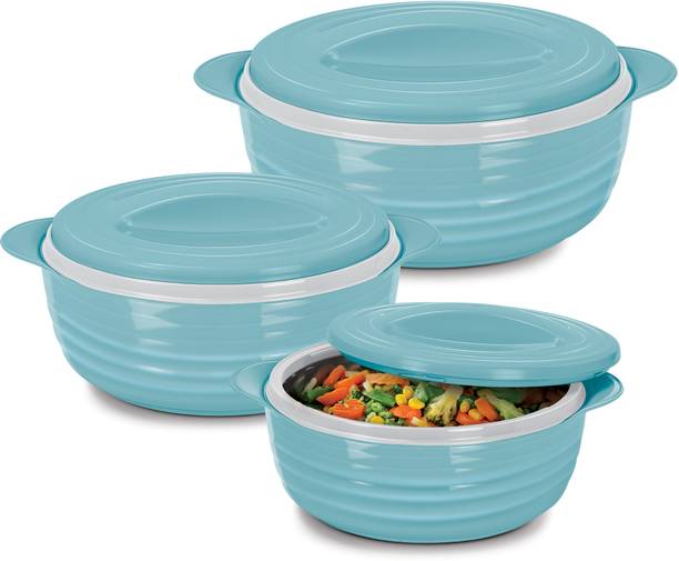 मिल्टन Aspire Jr. Set Inner Stainless Steel Casseroles 3 का पैक सर्व कैसरोल
