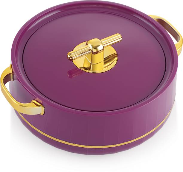BLAL Deluxe Decor 3000 Inner Stainless Steel Insulated Casserol PurpleGold Serve Casserole