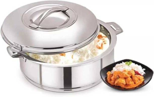 BLAL Stainless Steel Double Walled Casserole, Insulated, 2500ml, 1pcs Cook and Serve Casserole Set
