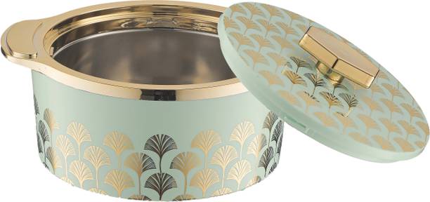 Trueware Floraa Fine Inner Steel Casserole, 1500 ml, PU Insulated BPA free Odor Proof Thermoware Casserole