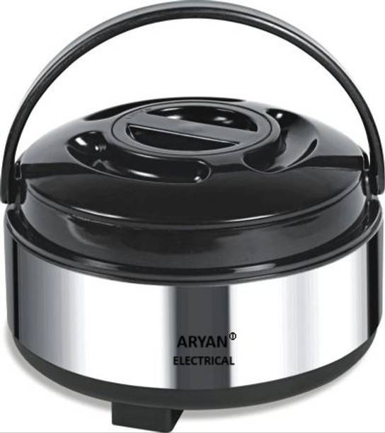 ARYAN Thermosteel with Plastic Cover & Bottom Food Warmer Insulated Casserole Serve Casserole