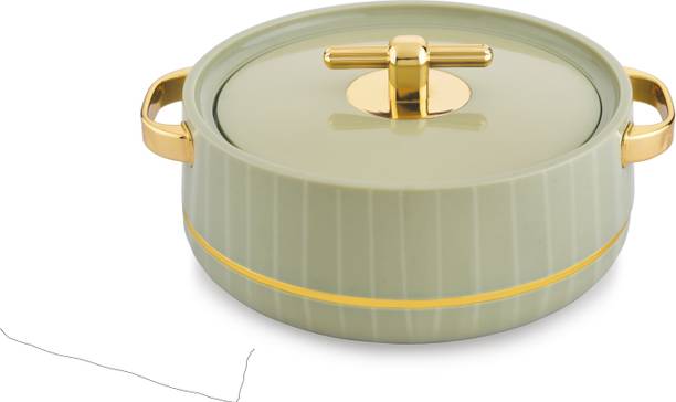 BLAL Deluxe Decor 3000 Inner Stainless Steel Insulated Casserole Green Thermoware Casserole