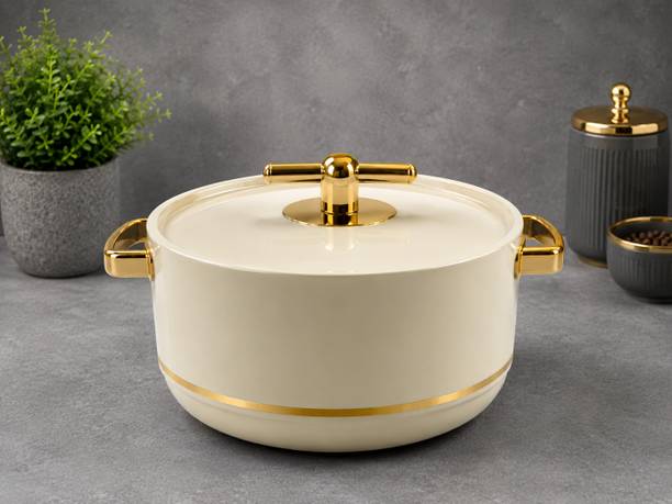 SHADDYS COLLECTION Premium Stainless Steel Insulated Hot Pot Casserole with Lid & Handle Cook and Serve Casserole