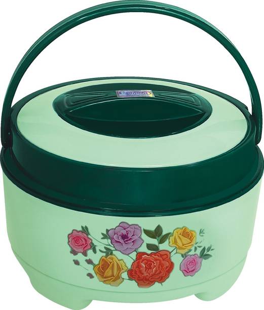 BLAL Delta 2500 Plastic Inner Stainless Steel Casserole, Hot Pot 1.5 Litres,Green Thermoware Casserole